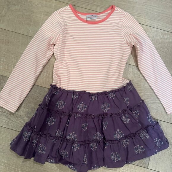 HANNAH ANDERSON GIRLS DRESS SIZE 5 PINK AND PURPLE - Picture 2 of 5
